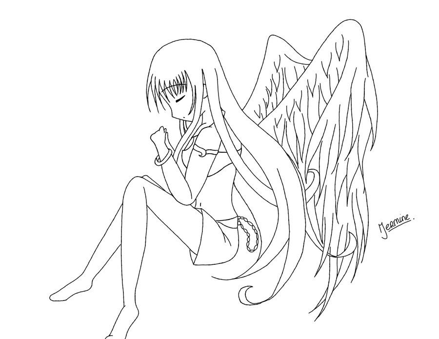 Anime Girl Coloring Pages - Free Coloring Pages For KidsFree 
