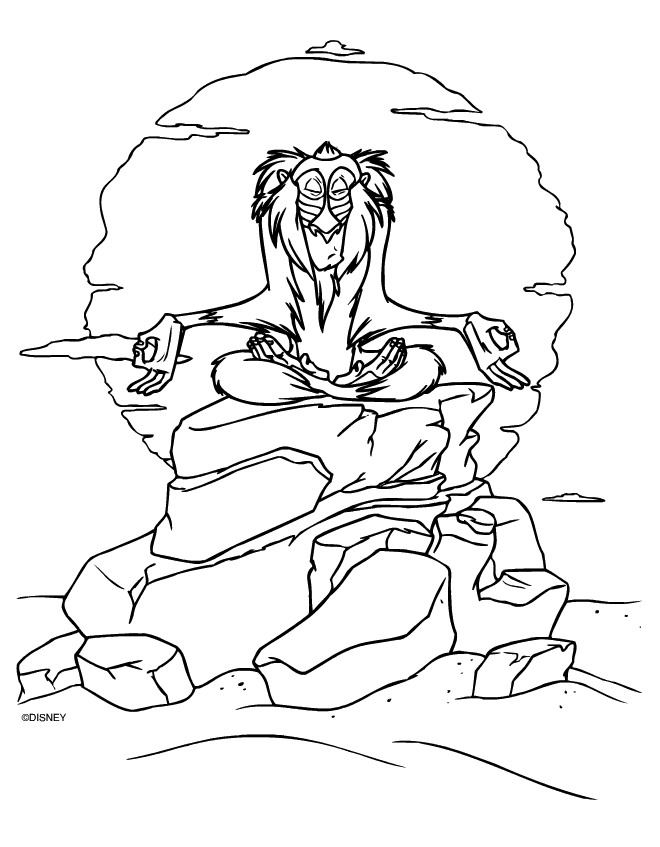 Colour Me Beautiful- Lion King Colouring Pages