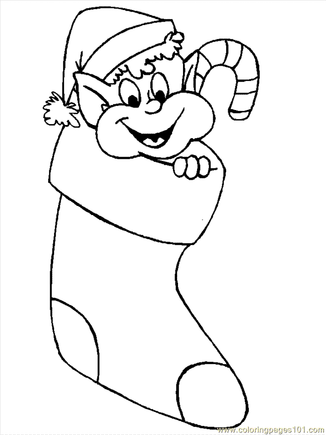 Coloring Pages Christmas Elves (Cartoons > Christmas) - free 