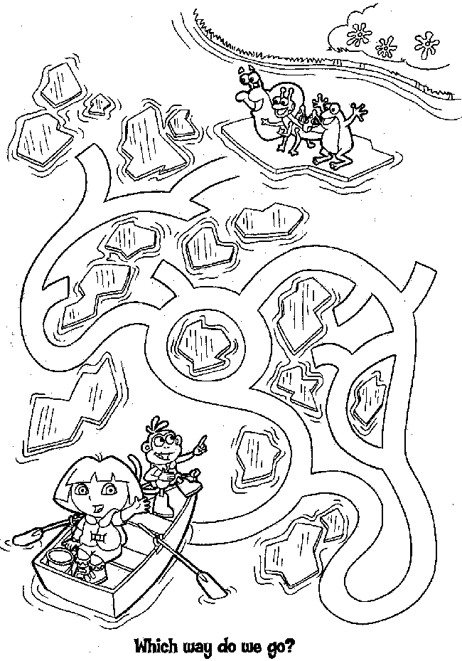 Dora Coloring Pages for Kids | kids world