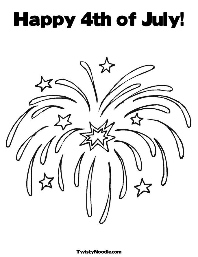 Happy 4th Of July Coloring Pages