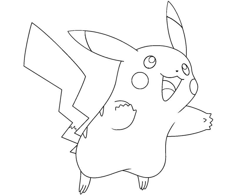 Pikachu 1 Coloring | Crafty Teenager