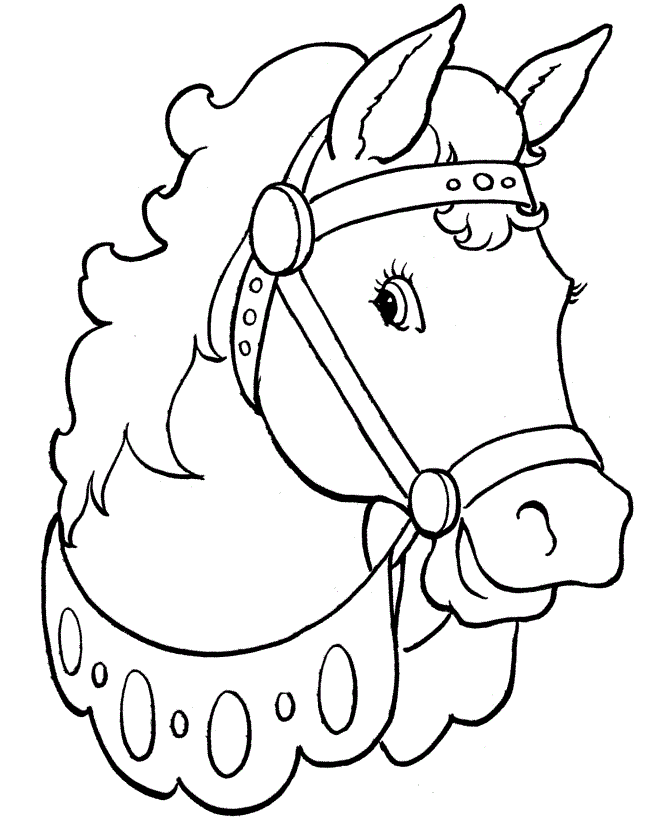 Horse Coloring Pages for Kids- Free Printable Coloring Worksheets