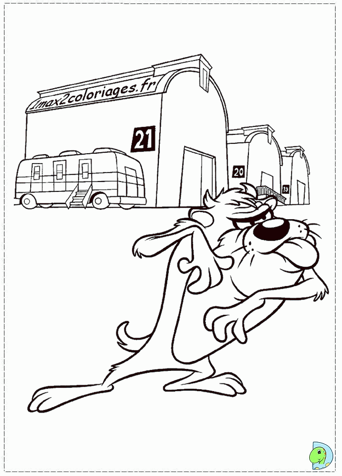 Taz Coloring page