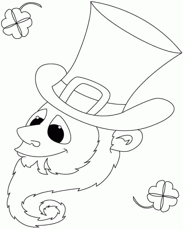 Free Printable Saint Patrick Leprechaun Coloring Sheets For Kids #