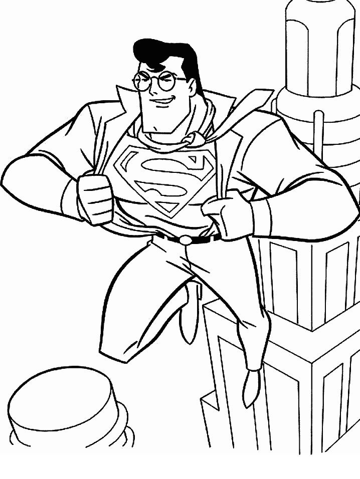 Download Awesome Superman Coloring Page For Kids Or Print Awesome 