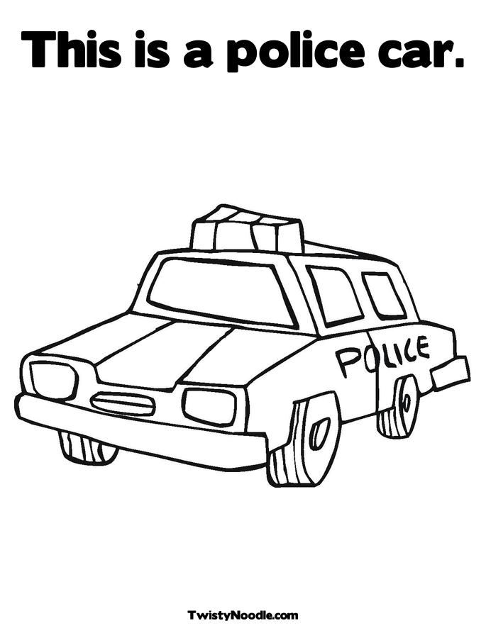 Free Printable Coloring Pages Police Cars