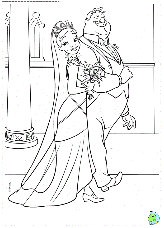 PRINCESS FROG Colouring Pages (page 3)