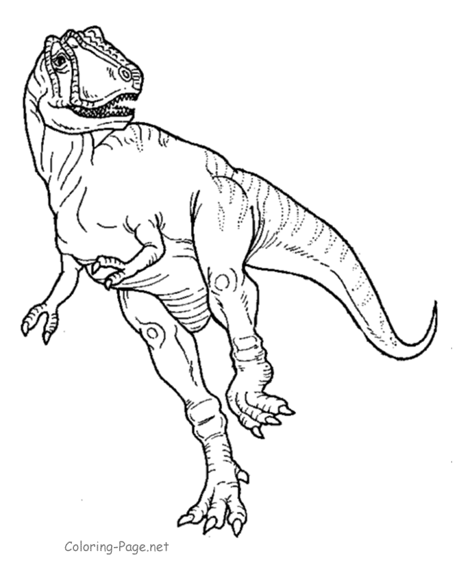 Tyrannosaurus coloring sheet