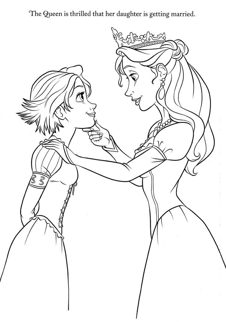 Disney Coloring Pages | Repunzel (lap-book)