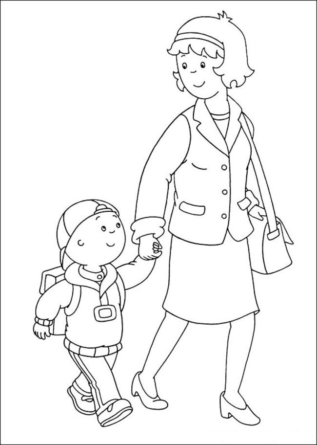 Caillou Coloring Pages Online - Picture 17 – Free Printable 