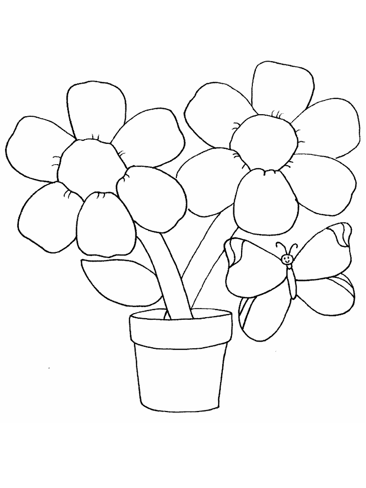 kids coloring pages flowers | Coloring Picture HD For Kids 