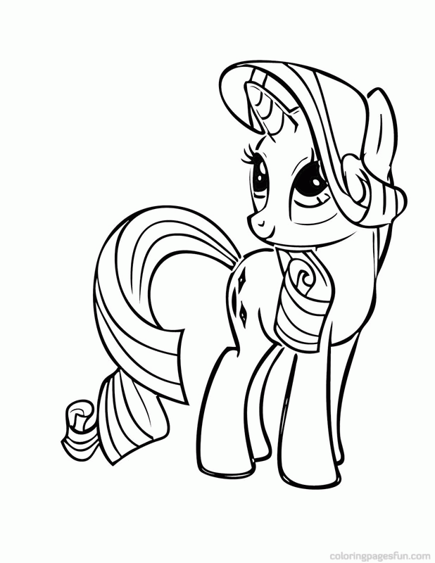 My Little Pony Coloring Pages Rarity Up | Cartoon Coloring Pages