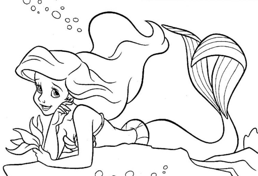 The little mermaid coloring book | coloring pages for kids 
