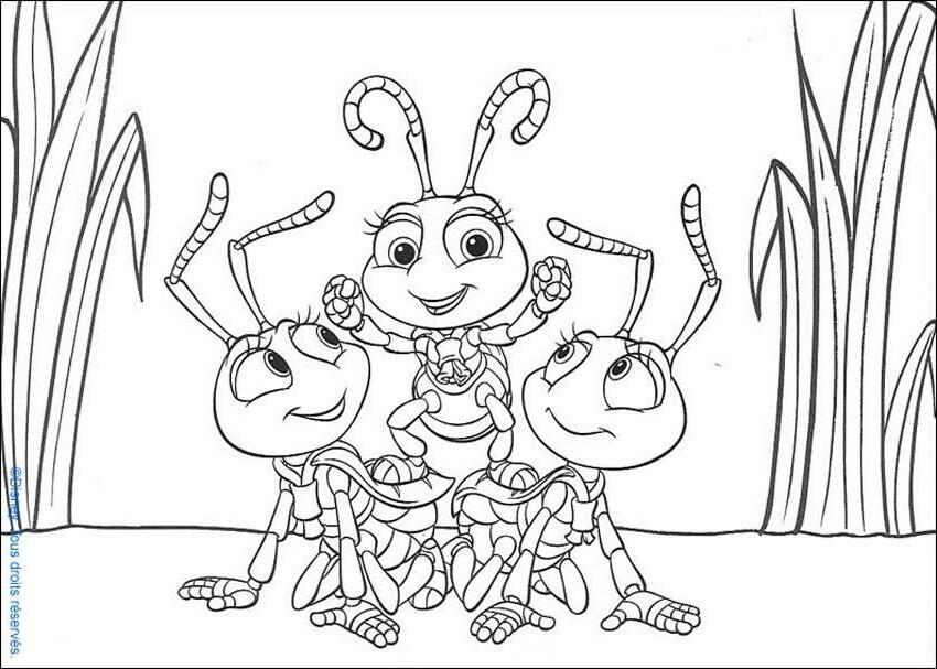 A Bugs life coloring pages : 28 free Disney printables for kids to 