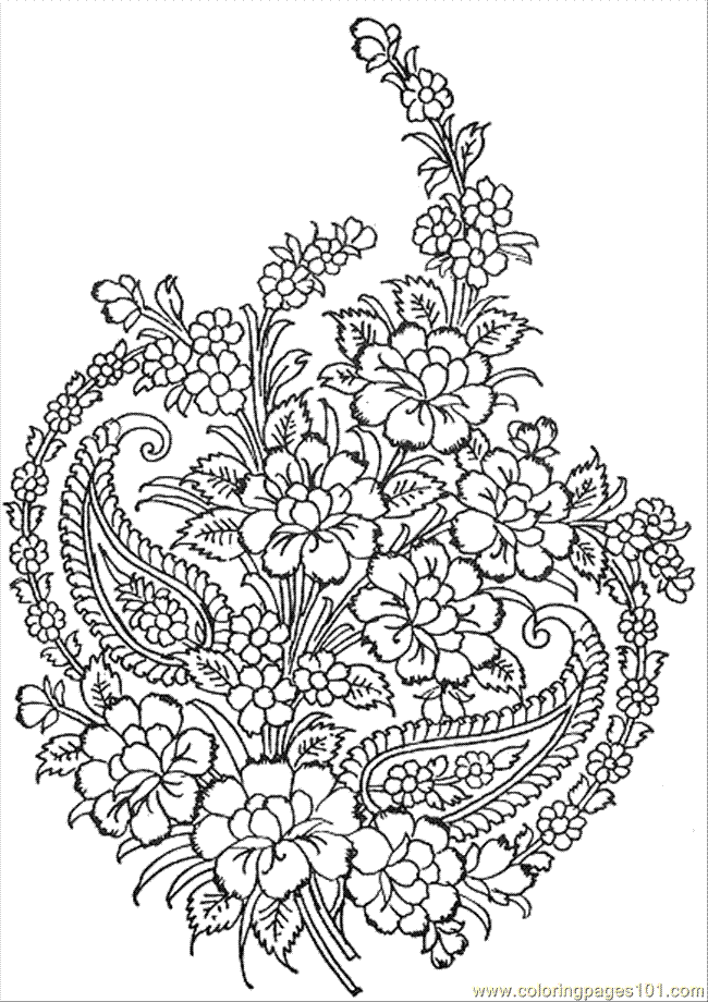 pages textile pattern other printable coloring page