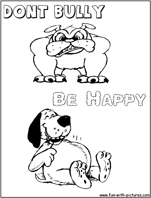 Stop Bullying Coloring Pages Printable Coloring Sheet 99Coloring 