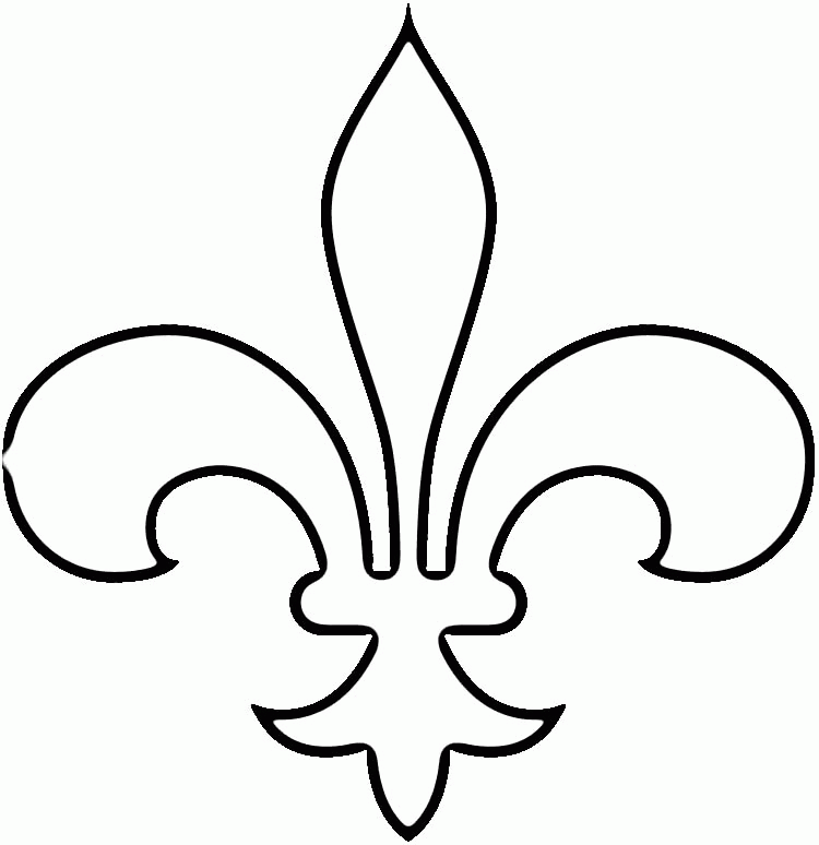 Fleur de Lis Coloring Online | Super Coloring