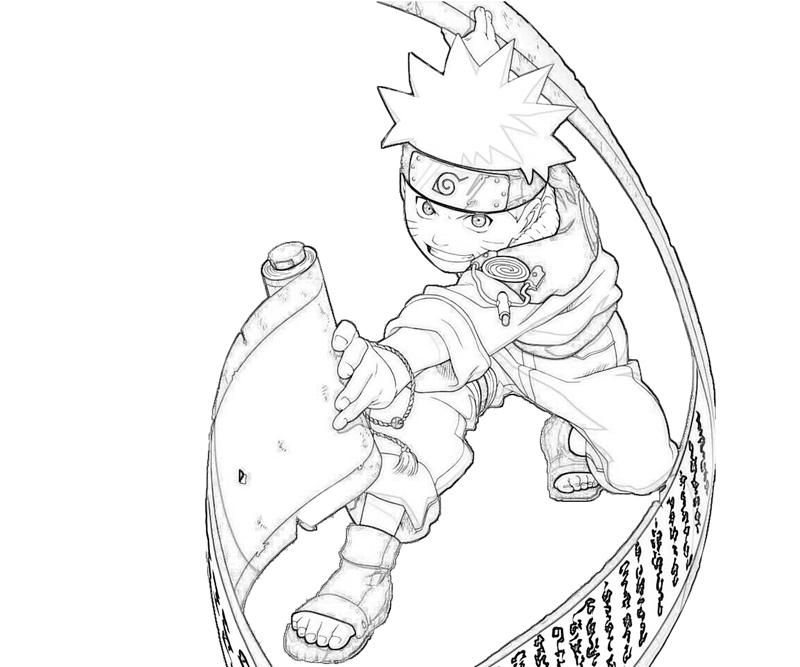 naruto eating Colouring Pages