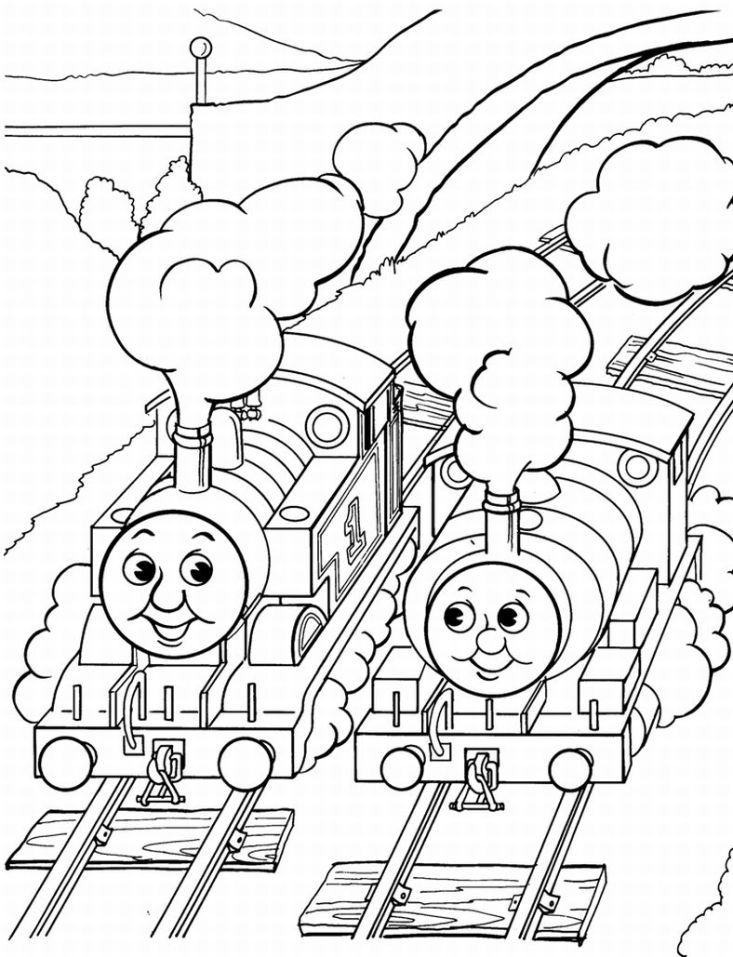Coloring Pages Online: Thomas the Tank Engine Coloring Pages