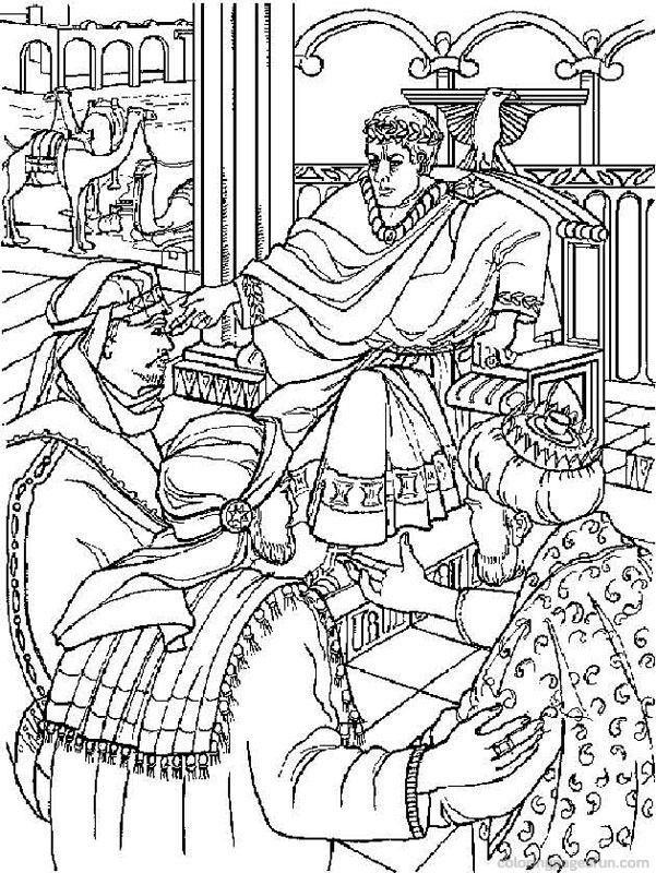 Bible Christmas Story | Free Printable Coloring Pages 