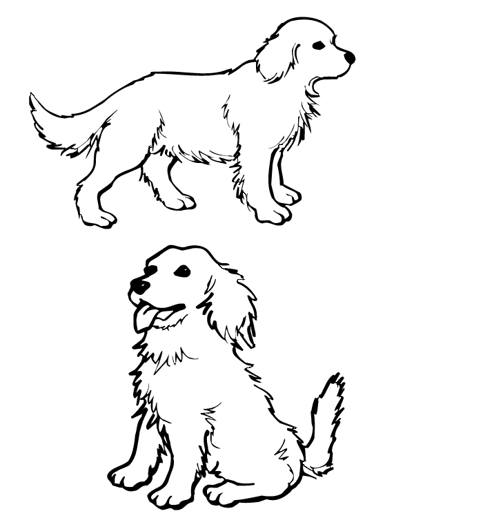 real dog coloring pages