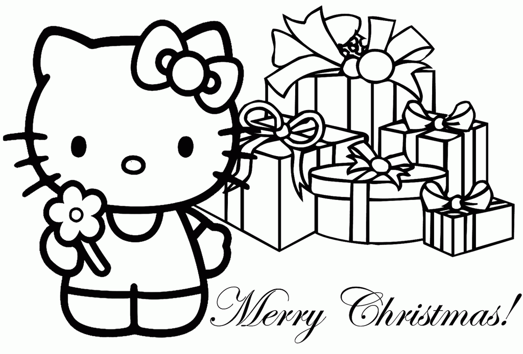 Appealing cartoon christmas coloring pages for kids image :Kids 