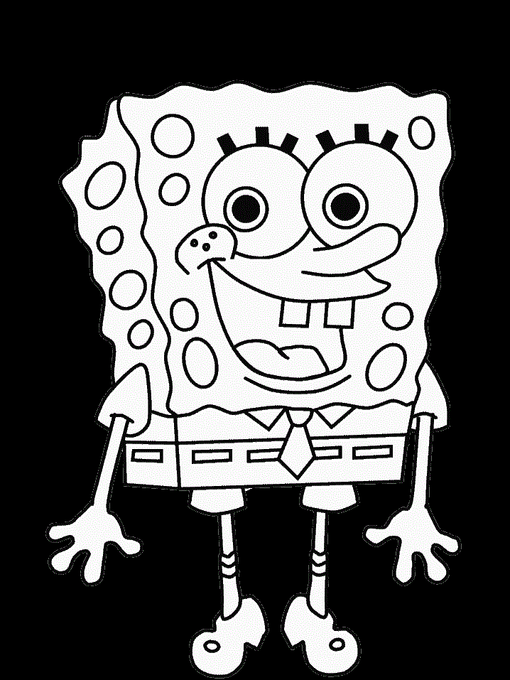 Smile Spongebob Squarepants Coloring Page : New Coloring Pages