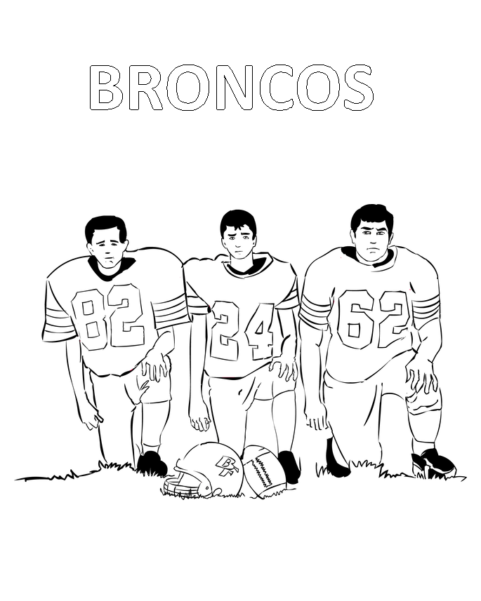 Denver Broncos Coloring Pages Printable