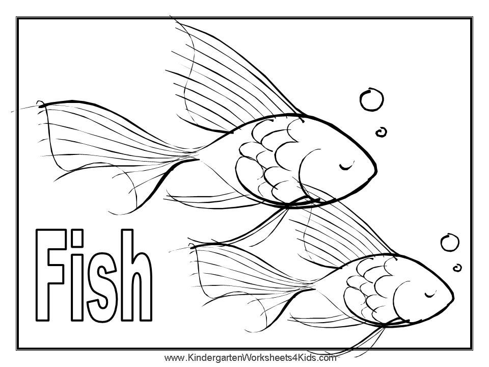 Animal Coloring Free Colouring Pages, For A Change Fish Colouring 
