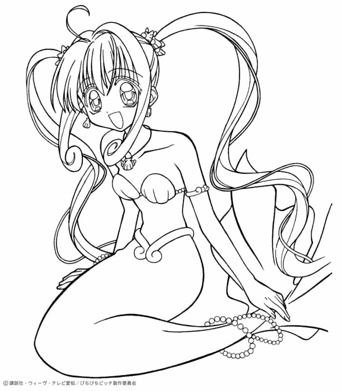 MERMAID MELODY coloring pages : 14 online toy dolls printables for 