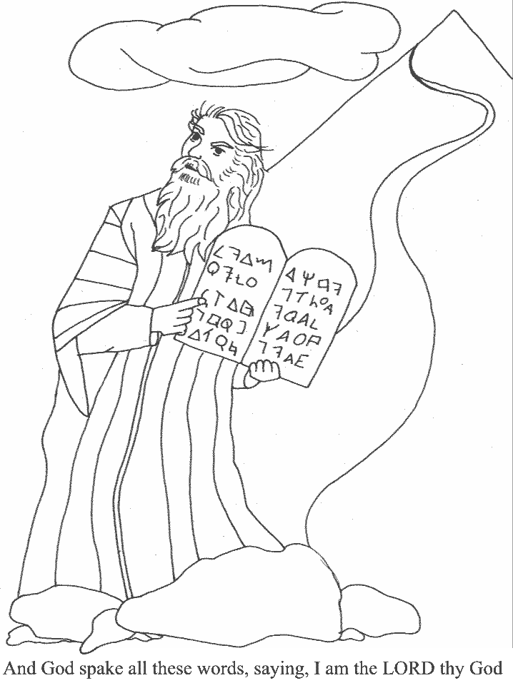 Moses W Bible Coloring Pages & Coloring Book
