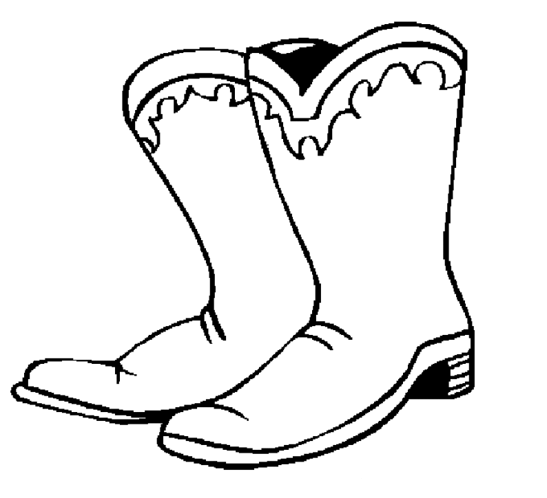 Search Results » Cowboy Boot Coloring Page