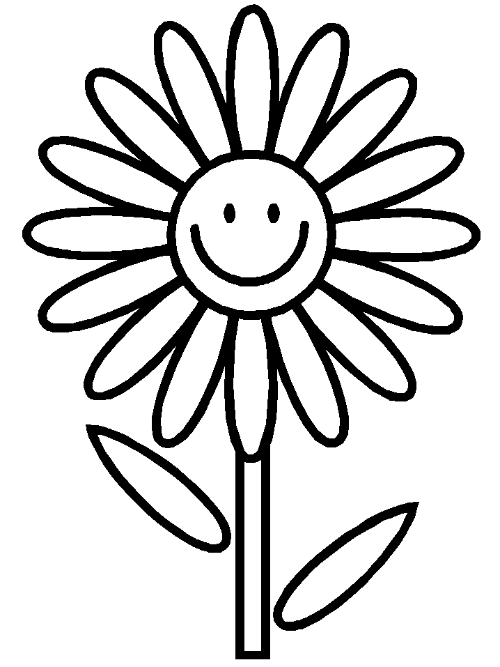Cartoon Flower Coloring Pages 403 | Free Printable Coloring Pages