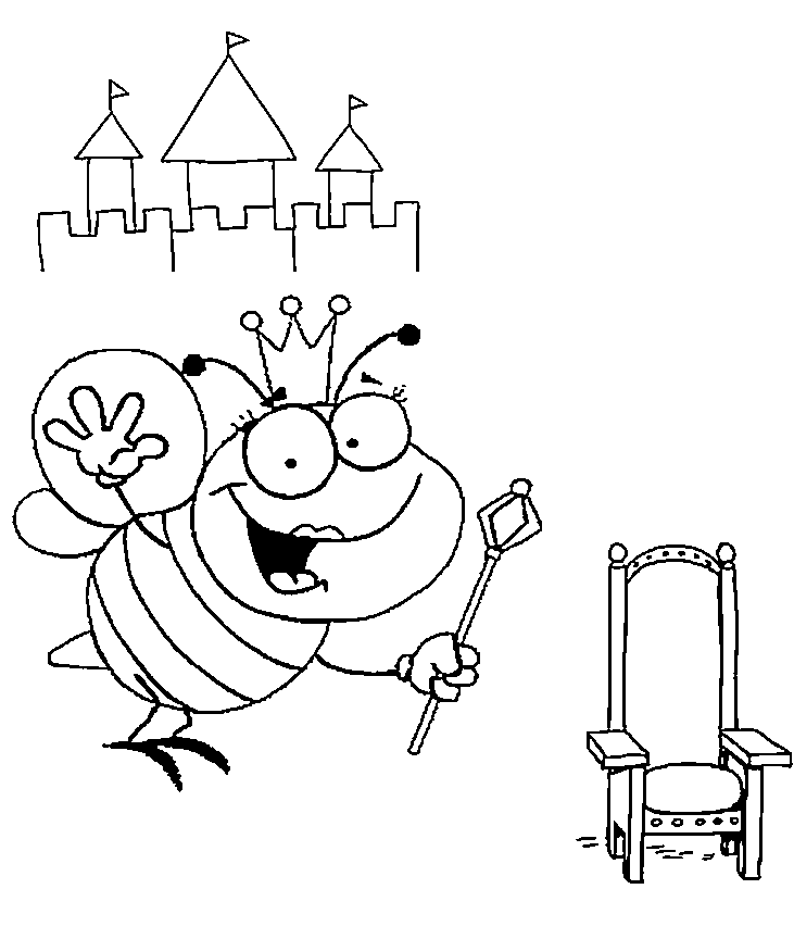 Kids Bees Coloring Printables