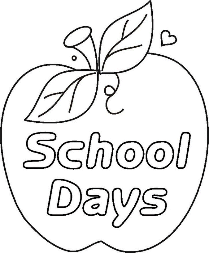 School Coloring Pages - Coloringpages1001.