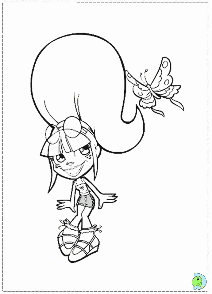 Trollz Coloring page- DinoKids.