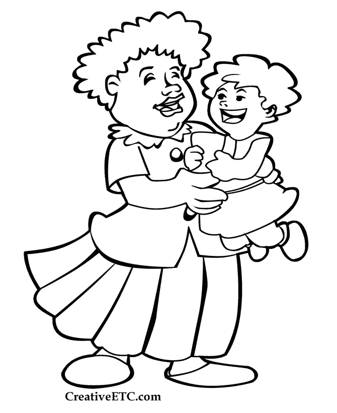 Mother's Day coloring page 1 - by CreativeETC.com