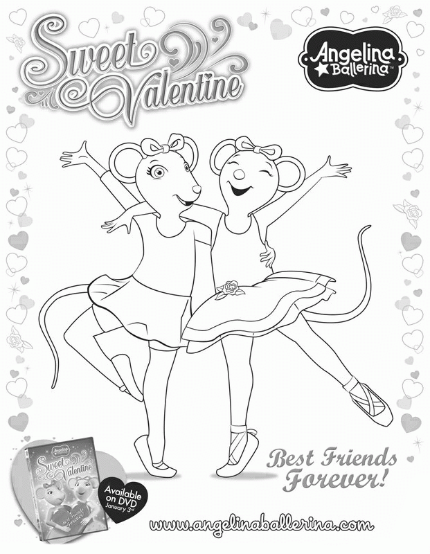 Angelina Ballerina | Free Printable Coloring Pages 