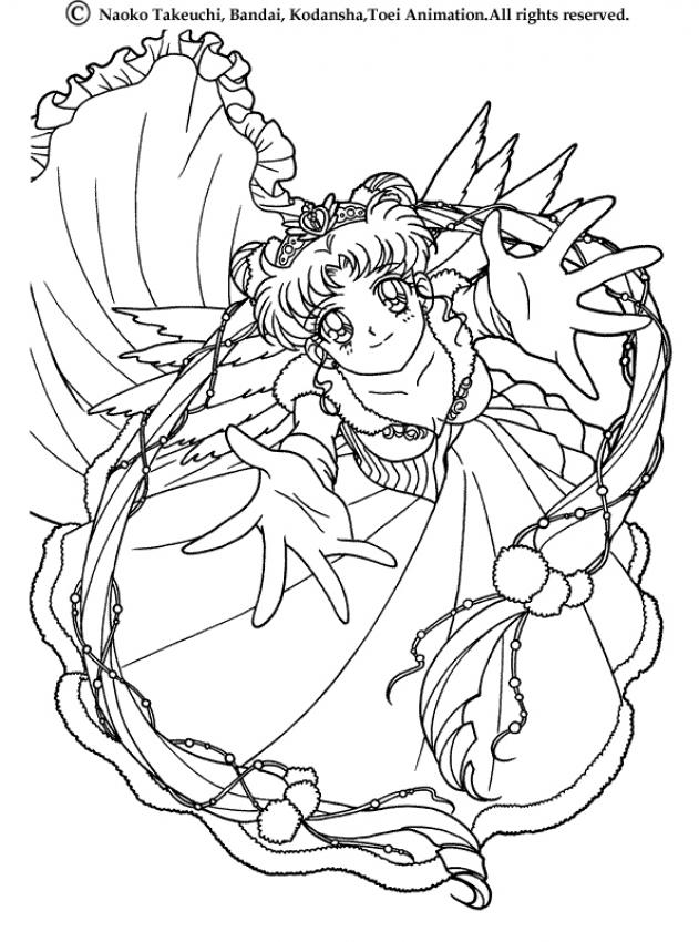 SAILOR MOON coloring pages - Sailor Moon dressed