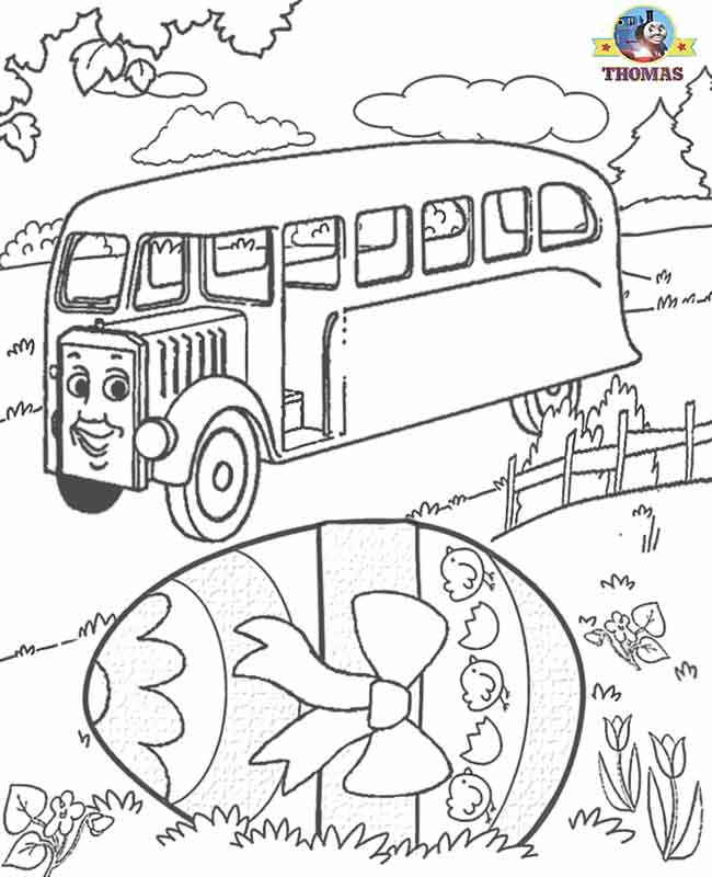 Thomas-The-Train-Bus-Coloring- 