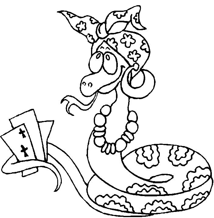 Cobra Snake Colouring Pages Tattoo