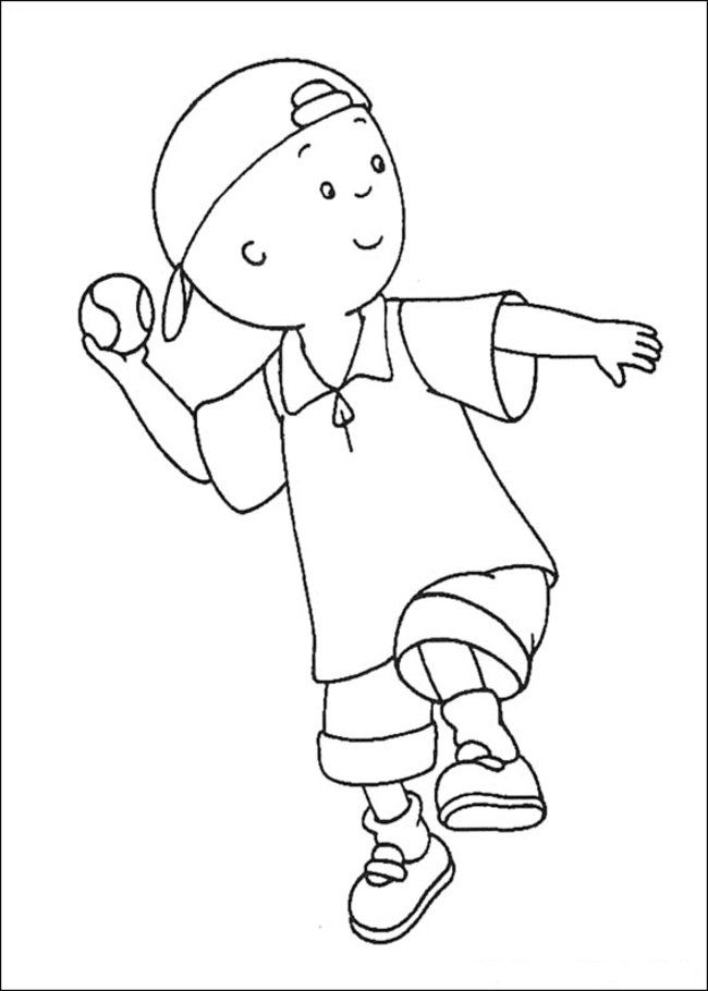 Caillou Coloring Pages Online - Picture 34 – Free Printable 
