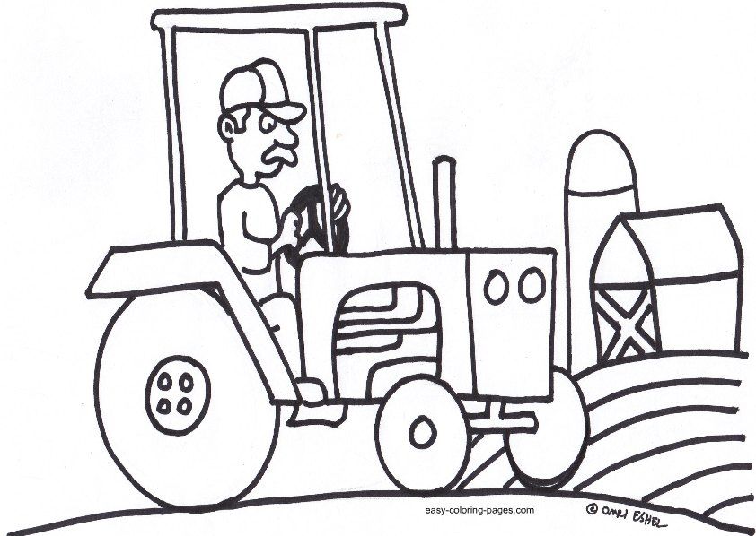 Tractor-coloring-pages-1 | Free Coloring Page Site