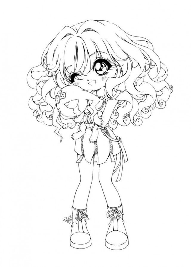 Anime Girl Kiara Coloring Pages Free Coloring Pages 52065 Coloring 