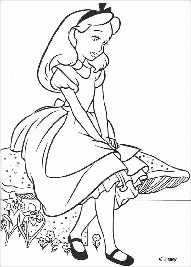 Alice in Wonderland coloring pages | Olivia's Printable Coloring Page…