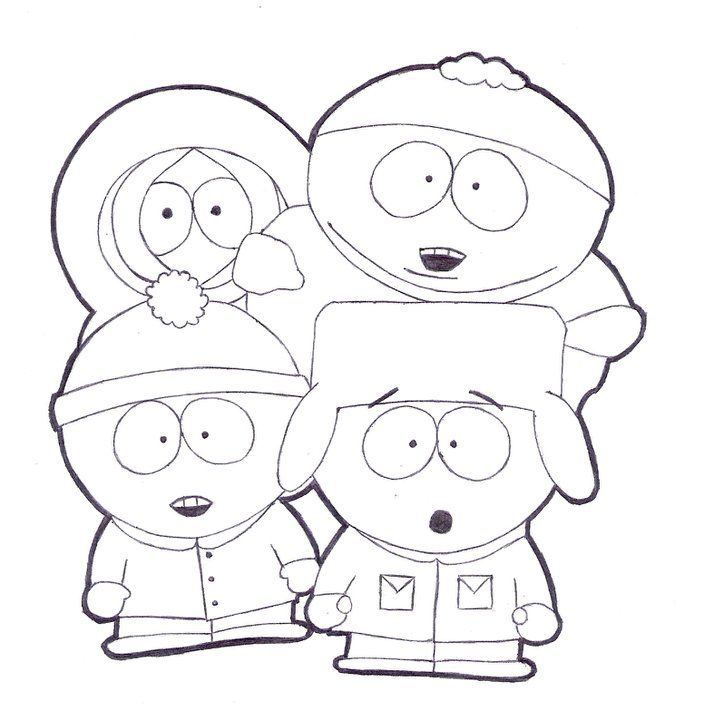 South park coloring pages to print | Coloring Pages