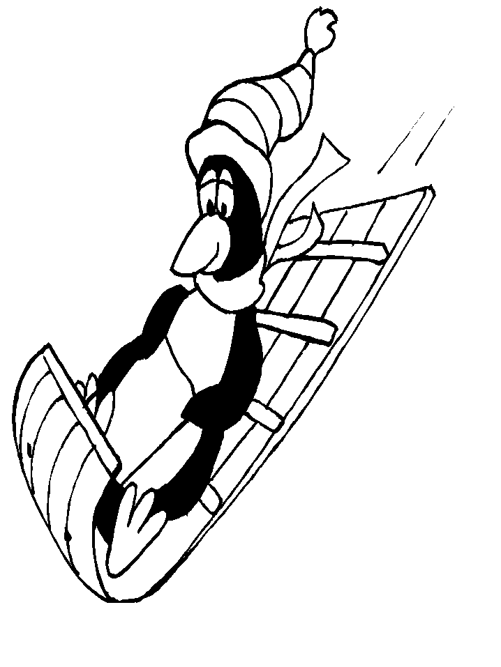 Winter Penguin Coloring Pages | Clipart Panda - Free Clipart Images