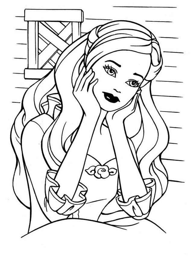 Barbie coloring pages - free best Barbie coloring to print 