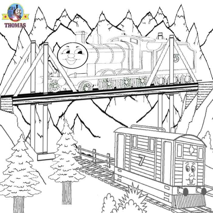 Thomas the train and friends coloring pages online free for kids 